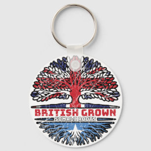 Porte-clés Somalie Somalie Royaume-Uni British Tree