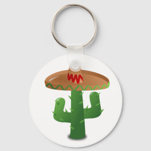 Porte-clés Sombrero de port de cactus