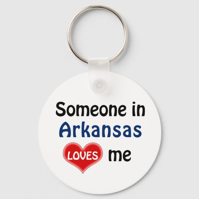 Porte-clés Someone in Arkansas Loves me (Recto)