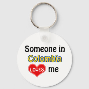 Porte-clés Someone in Colombia Loves me