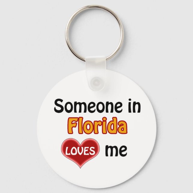 Porte-clés Someone in Florida Loves me (Recto)