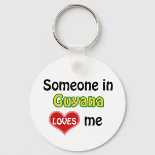 Porte-clés Someone in Guyana Loves me