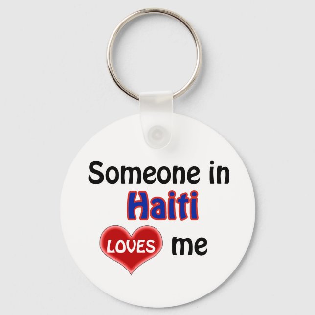 Porte-clés Someone in Haiti Loves Me (Recto)