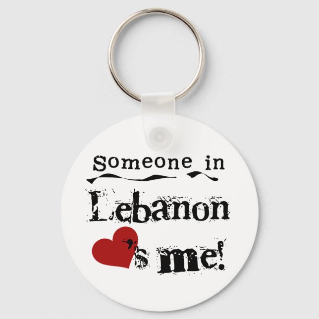 Porte-clés Someone In Lebanon Loves Me (Recto)