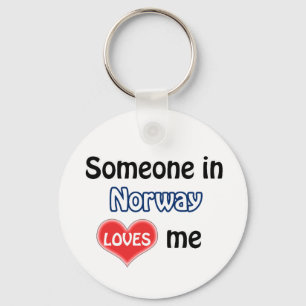 Porte-clés Someone in Norway Loves Me