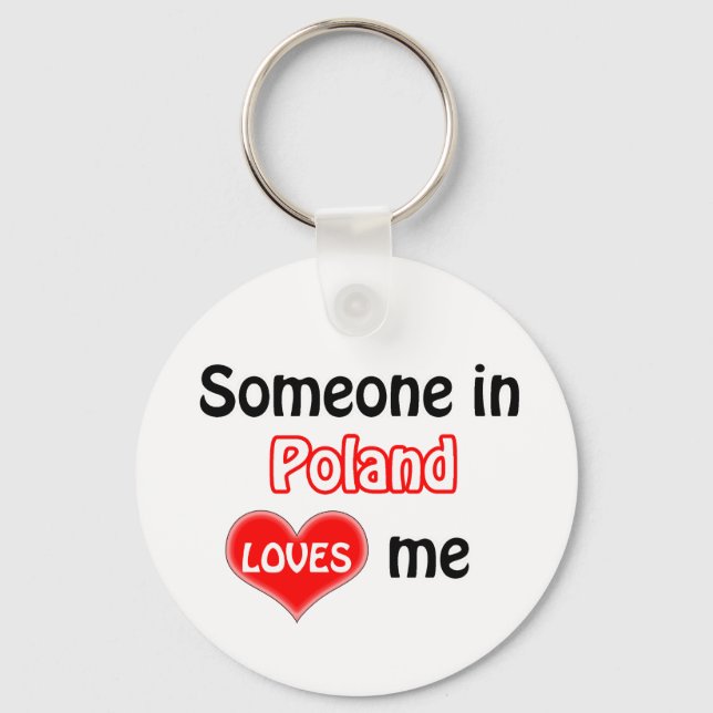 Porte-clés Someone in Poland Loves me (Recto)