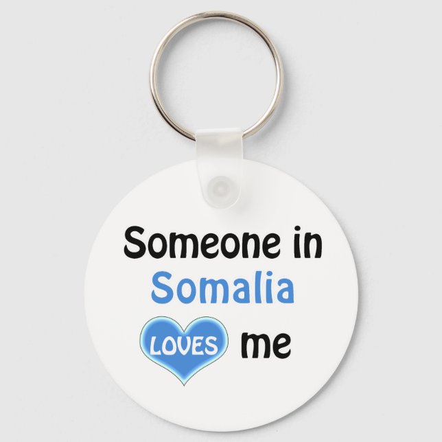 Porte-clés Someone in Somalia Loves Me (Recto)