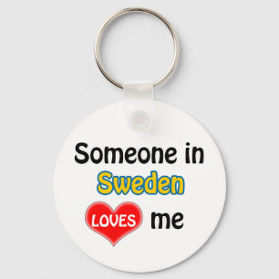 Porte-clés Someone in Sweden loves Me