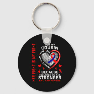 Porte-clés Son combat Cousin Sensibilisation à la cardiopathi
