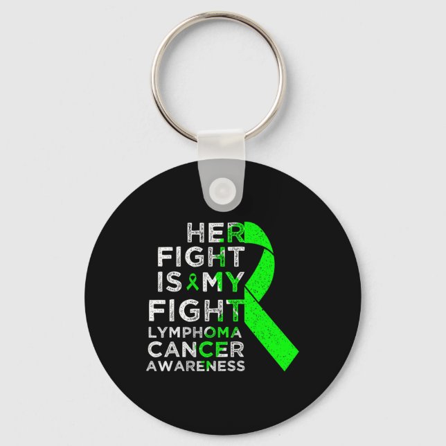 Porte-clés Son combat est mon combat Lymphome Acteur du cance (Recto)