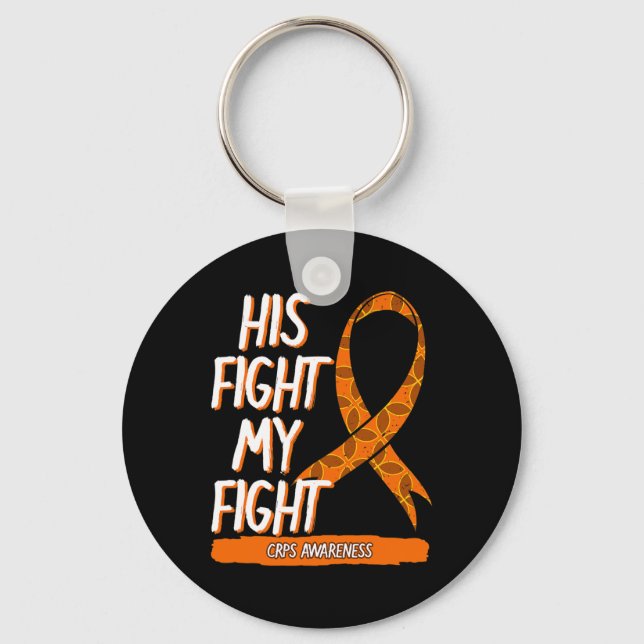 Porte-clés Son Combat Ma Lutte Crps Sensibilisation Orange Ri (Recto)