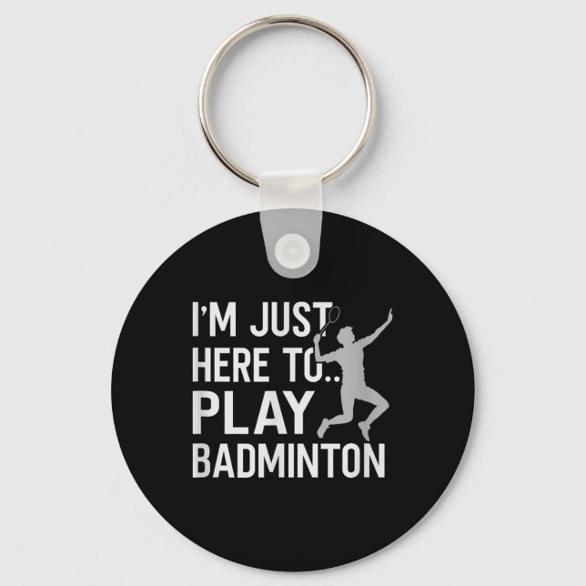 Porte-clés Son Dans Mon Volant de badminton Adn Racket Badmin (Recto)