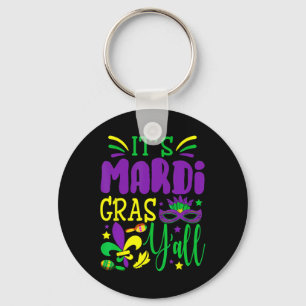 Porte-clés Son Masque Mardi Gras Yall Mardi Gras Party