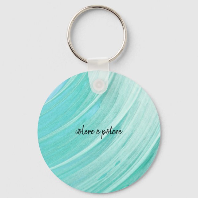 Porte-clés sonnerie de clé avec sagesse italienne (Recto)