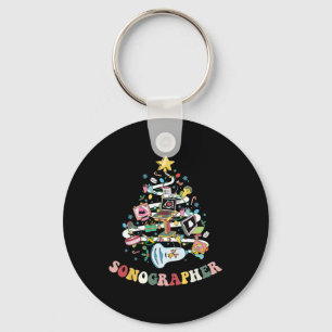 Porte-clés Sonographe de Noël Ultrasound Technologue Xmas