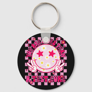 Porte-clés Sont Plus Qu'Un Test Score Test Jour Smile Hippi