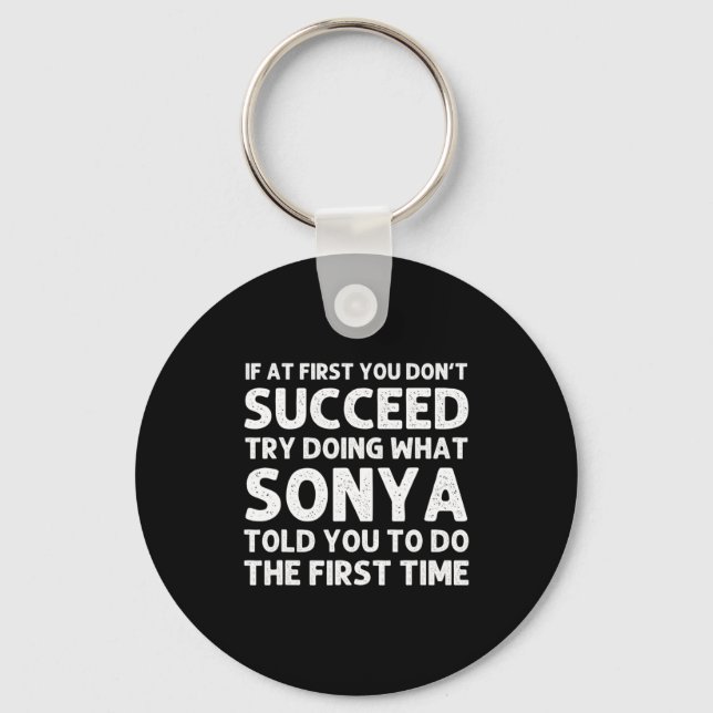 Porte-clés Sonya Name D Birthday Funny Christmas J  (Recto)