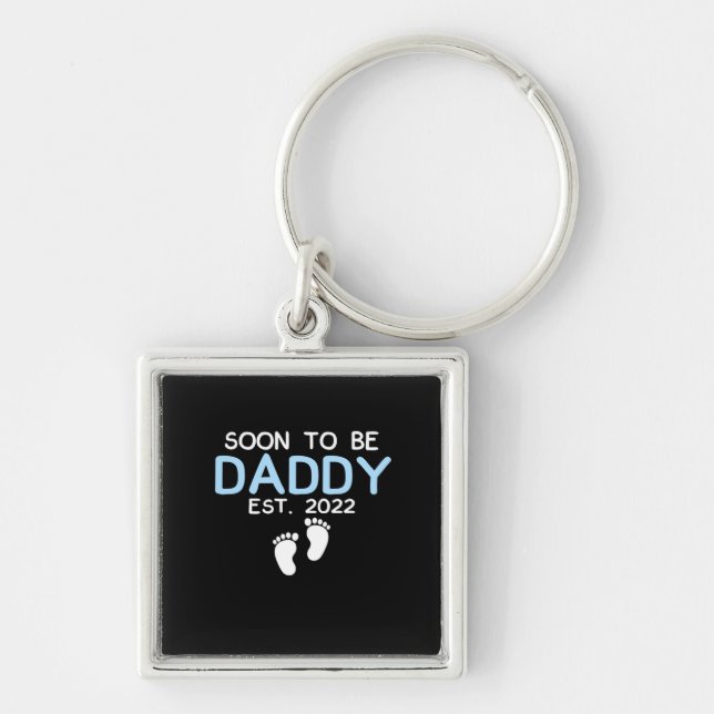 Porte-clés Soon To Be Daddy 2022 Father's Day First Time (Devant)