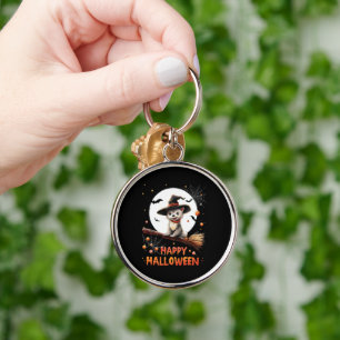 Porte-clés Sorcière bonbons chien chiot drôle Halloween fantô