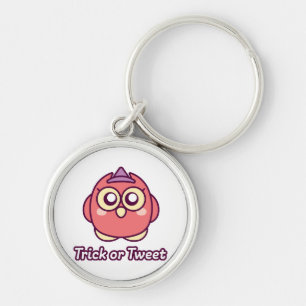 Porte-clés Sorcière de chouette mignonne Halloween amoureux d