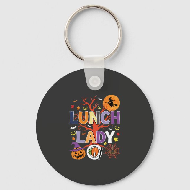 Porte-clés Sorcière de cuisine de dame de déjeuner d'Hallowee (Recto)