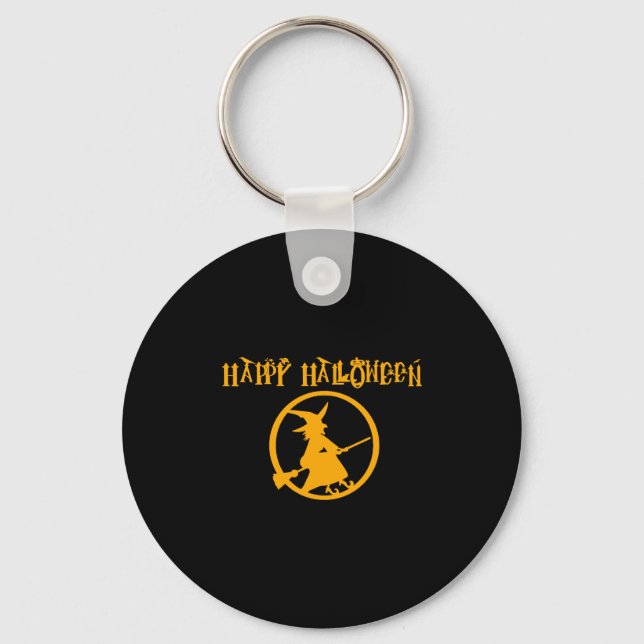 Porte-clés Sorcière d'Halloween (Recto)