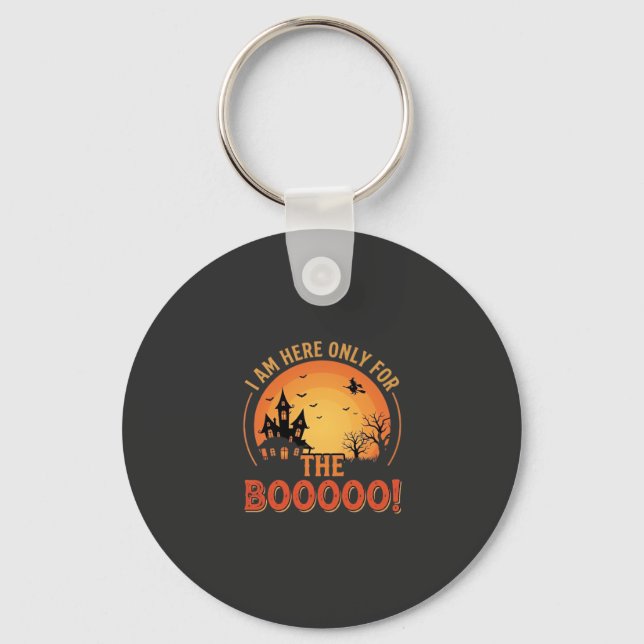 Porte-clés Sorcière d'Halloween Maison Hantée Boo Design_1 (Recto)