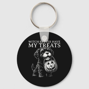 Porte-clés Sorcière d'Halloween Mieux Avoir des Friandises Dr