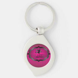 Porte-clés Sorcière rose d'Halloween