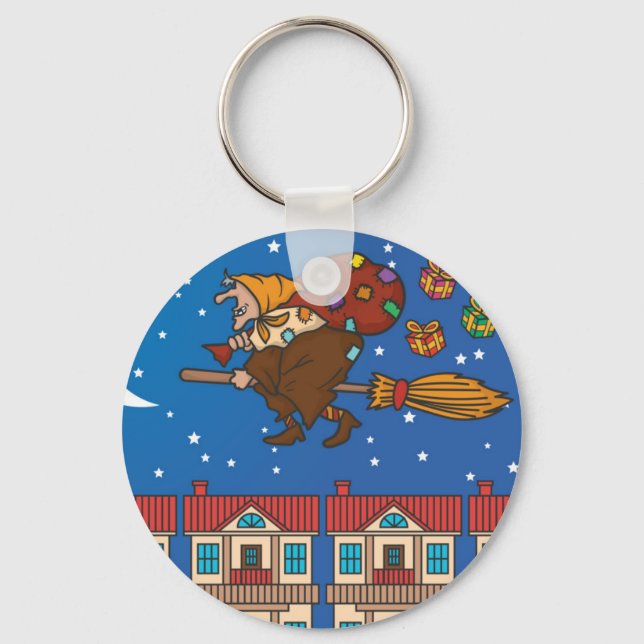 Porte-clés sorcière xmas Befana (Recto)