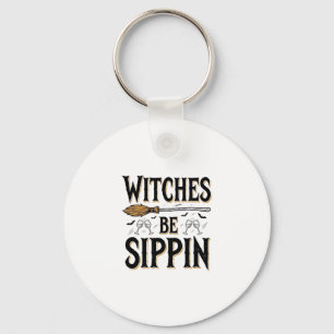Porte-clés Sorcières Boivent Vintage Halloween Boisson T-Shir