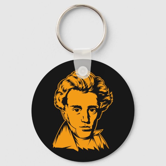 Porte-clés Soren Kierkegaard philosophie portra existentialis (Recto)