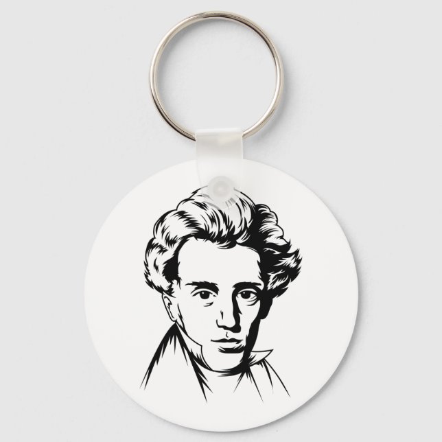 Porte-clés Soren Kierkegaard philosophie portra existentialis (Recto)