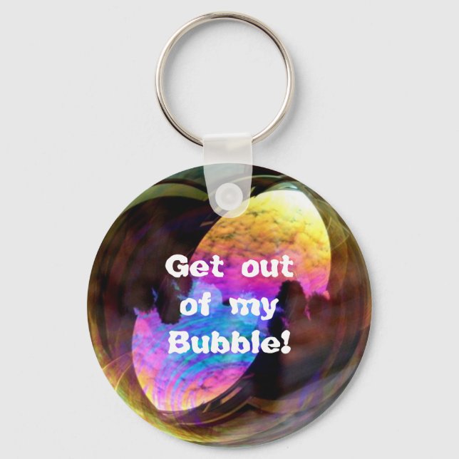 Porte-clés Sortez de ma bulle-porte - clé (Recto)