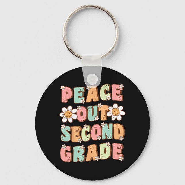 Porte-clés Sortie de seconde classe mignonne Super Dernière j (Recto)