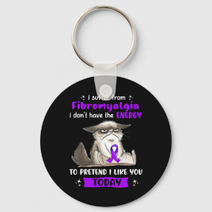 Porte-clés Souffre de Fibromyalgie Plaisir de sensibilisation