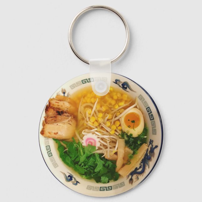 Porte-clés Soupe aux nouilles de ramen de porc (Recto)