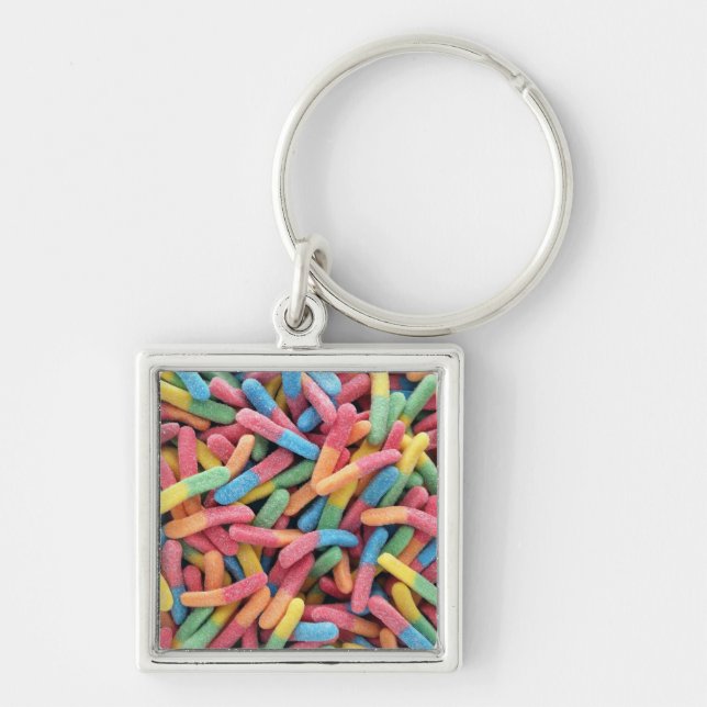 Porte-clés Sour Gummy Worms (Devant)