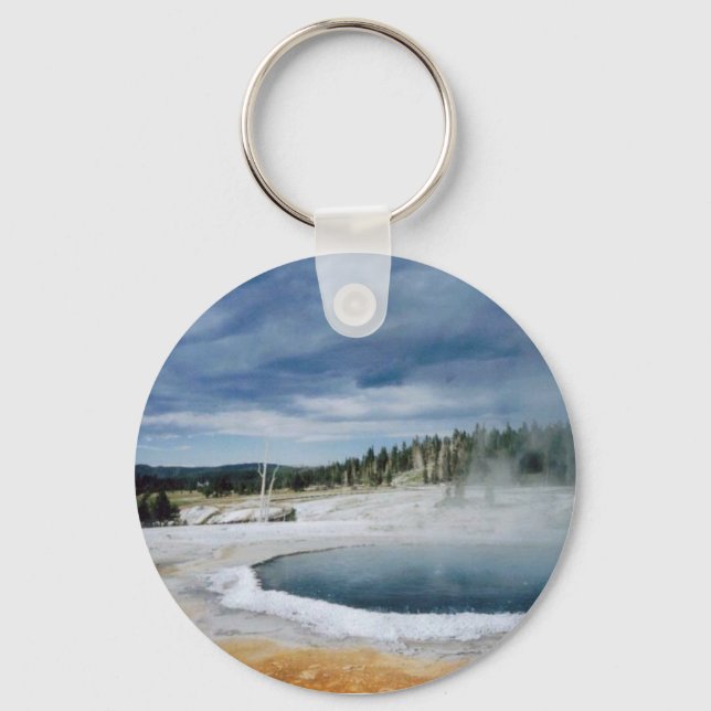 Porte-clés Sources chaudes-Yellowstone (Recto)