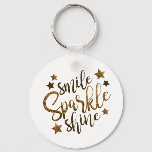 Porte-clés Souriez, Étincelle, Brille