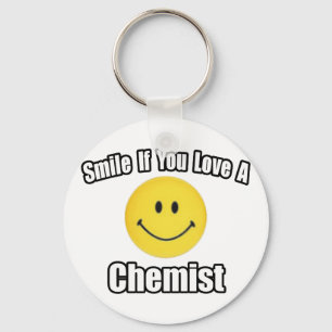 Porte-clés Souriez si vous aimez un chimiste