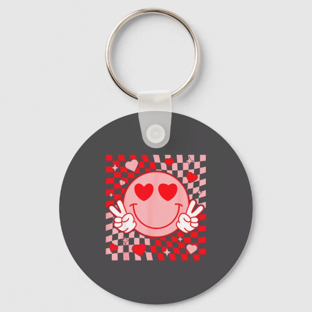 Porte-clés Sourire de la Saint-Valentin Mignon Visage Sourian (Recto)