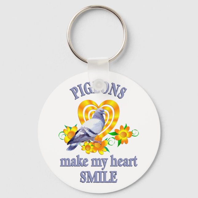 Porte-clés Sourire de pigeon (Recto)