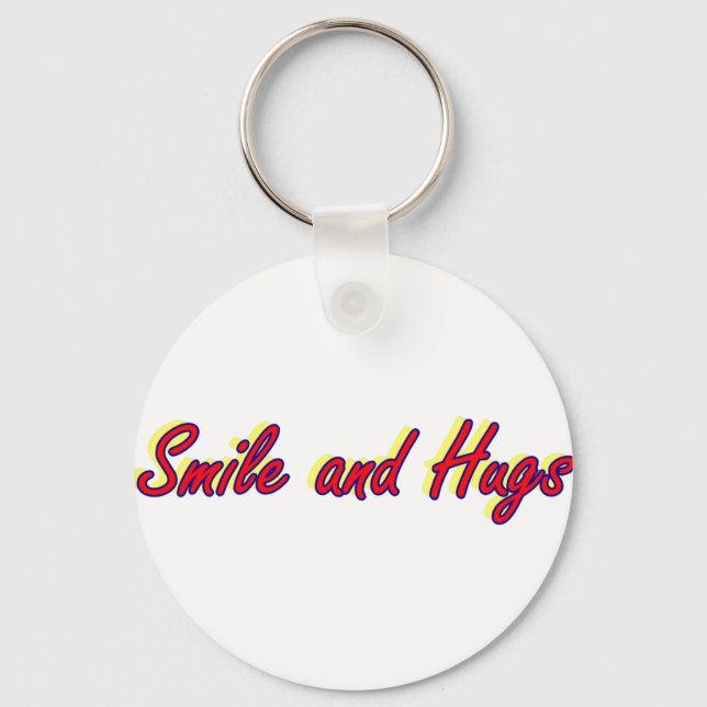 Porte-clés Sourire et Câlins (Recto)