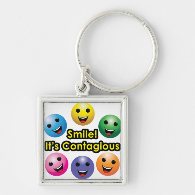 Porte-clés Sourire ! Il est contagieux (Devant)