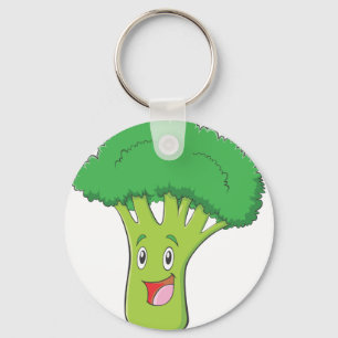 Porte-clés Sourire végétal de brocoli heureux
