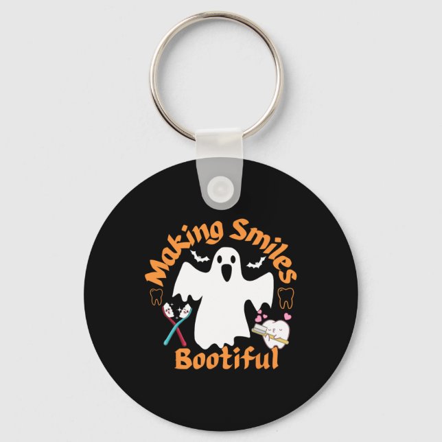 Porte-clés Sourires Botiful Ghost Dentist Dent Halloween Dent (Recto)