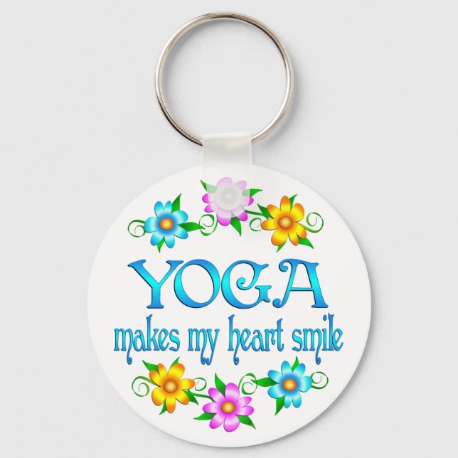 Porte-clés Sourires de yoga (Recto)