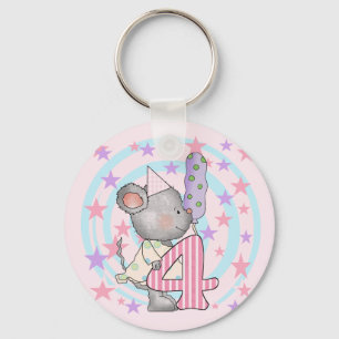 Porte-clés Souris 4e anniversaire T-shirts et cadeaux