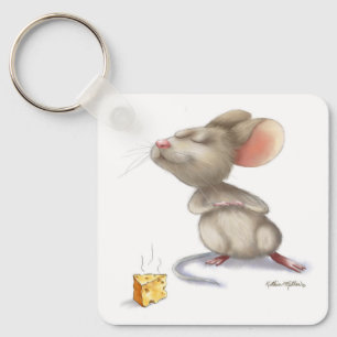 Porte-clés Souris adorable et dessin animé de fromage